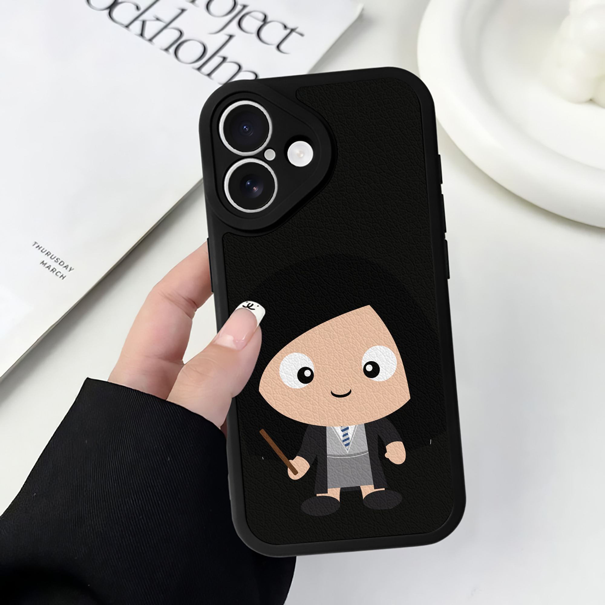 （画像用） Harry Potter ハリー・ポッターシリーズ 【iPhone 16シリーズ対応】シリコンスマホケース（レザー調） 材質：シリコン
